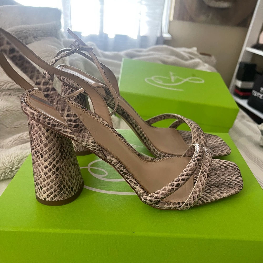 Sam Edelman snake print heels